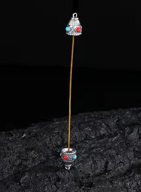 横式款天珠男女吊坠空托镶嵌桶珠