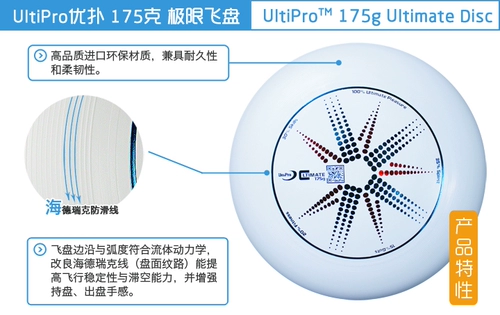 Бесплатная доставка WFDF Wing 7 175 грамм Yikun Professional Extreme Sports Flying Disk.