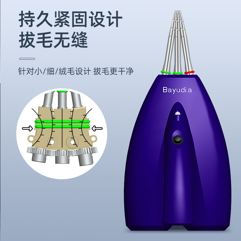 巴优迪家禽拔毛神器黑科技电动防水手持扒毛机鸡鸭鹅毛脱毛机家庭 - 图1