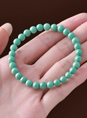 普陀山本命年珠原矿无优化绿松石手链女化解守护天然蜜蜡