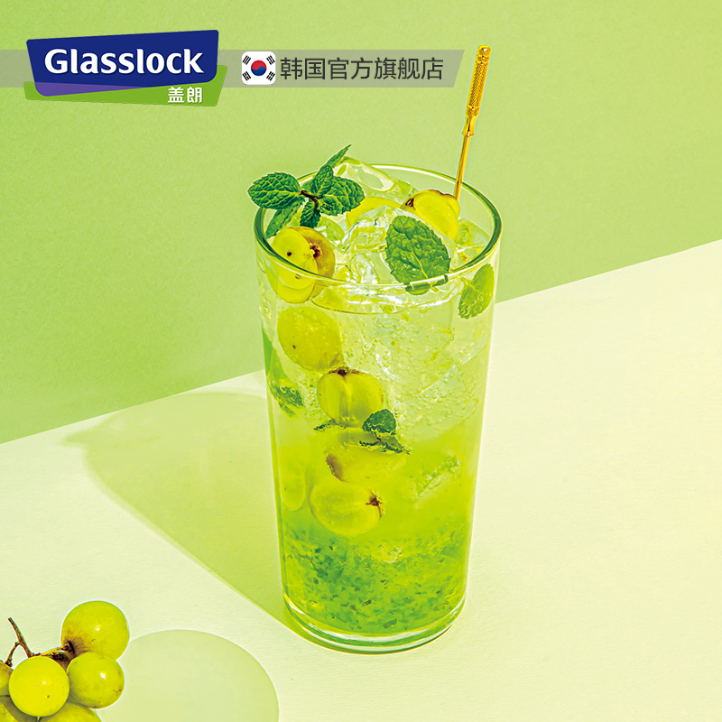 Glasslock钢化耐热玻璃杯子水杯茶杯家用喝水啤酒杯ins简约冷饮杯 - 图3