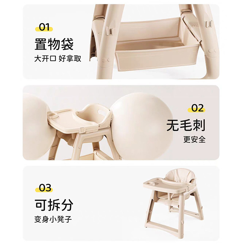 宝宝吃饭餐椅婴儿家用餐桌座椅多功能成长椅学坐椅儿童椅子酒店用