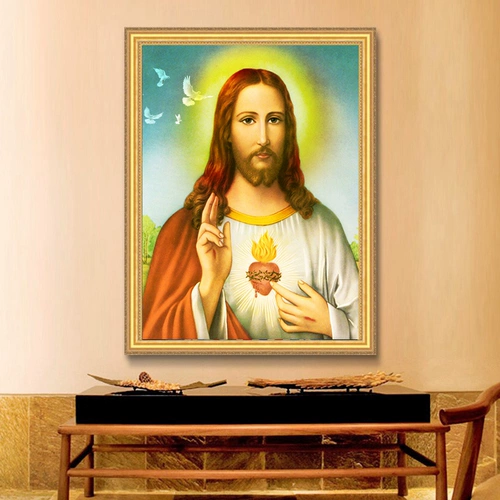 Новая гостиная бриллиантовая живопись европейский характер портрет рисунок бриллиант -кросс -кирпичи показывают бриллиантовую вышивку