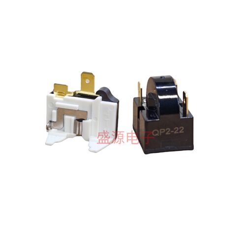 冰箱冰柜PTC压缩机启动器蝶形过载过热保护器 铜脚QP2-15制冷配件 - 图3