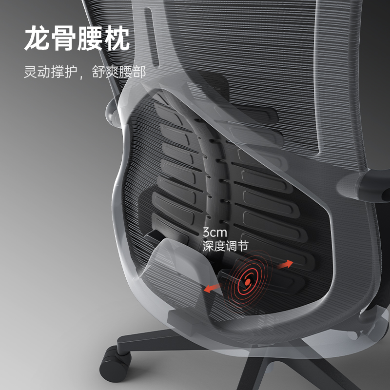 西昊M88人体工学椅家用电脑椅午休午睡可坐可睡躺椅子办公室座椅-图2
