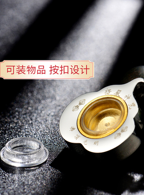 定制楞严咒佛像吊坠菩提叶嘎乌盒