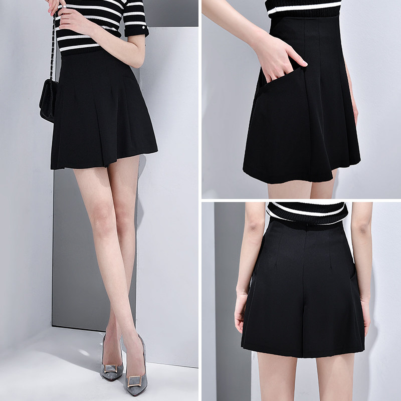 裤裙女夏2020新款外穿韩版雪纺裙裤 南极人集力休闲裤