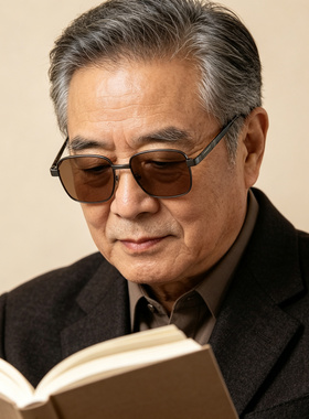 水晶茶色原石头开车太阳眼镜