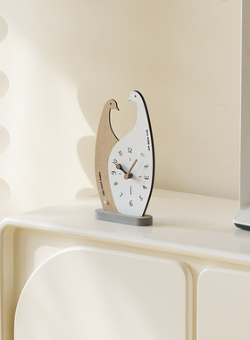 高级感创意摆台式时钟装饰摆件