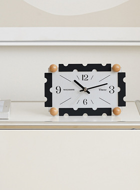 简约现代入户玄关摆台式时钟摆件