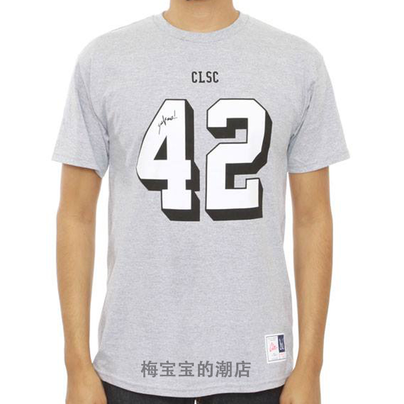 【折扣现货】CLSC TEAM 42 TEE数字LOGO圆领休闲印花短袖T恤-图0