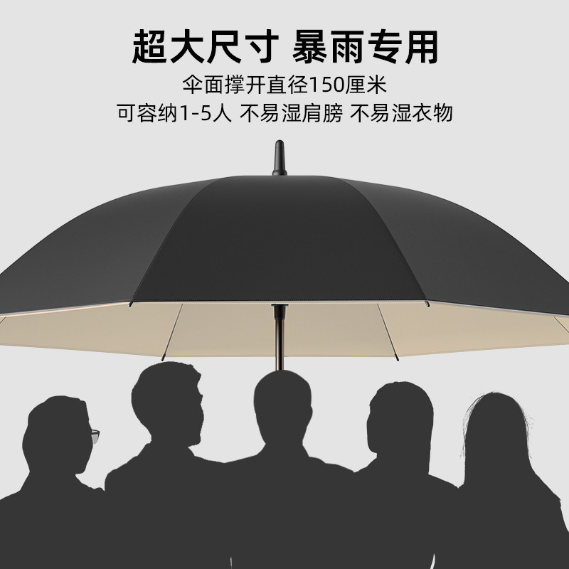 双层自动大雨伞长柄男大号加固加厚双人三人超大号暴雨专用伞定制,淘宝优惠券,粉丝福利购,淘宝优惠卷
