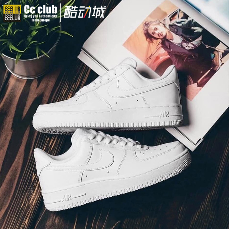 Nike耐克airforce1AF1空军一号小白鞋男女纯白低帮板鞋314192-117-图0