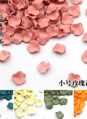 古风玫瑰花瓣亚克力红色制作材料