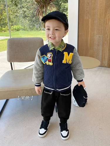 Спортивные весенние осенние детские штаны для мальчиков, повседневные брюки, детская одежда, в западном стиле