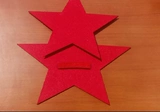 Высококачественная Pentagram Prop Red Star Flash Song Song Songe Meeting Вступила в первую Cere Cere