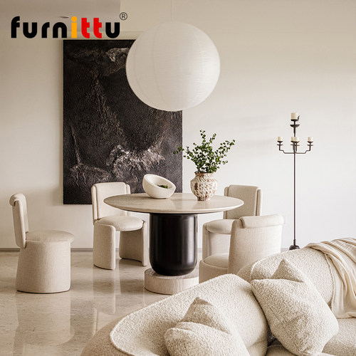 furnittu创意设计师家具北欧艺术小户型样板间COLOS大理石餐桌 - 图2