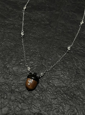 合金项链 秋日个性小众十字架项链轻奢惊喜盒子手工素款百搭