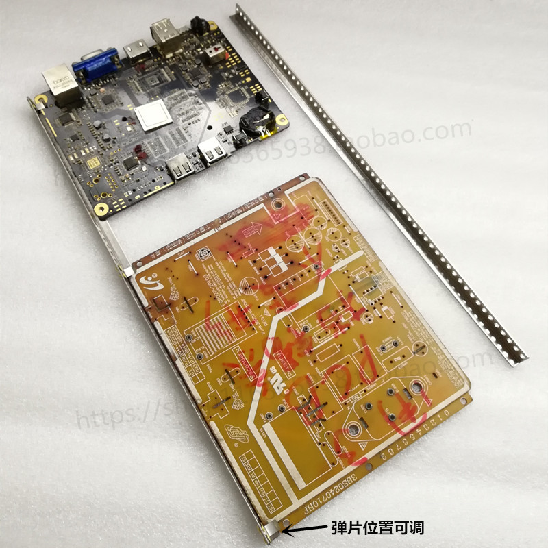 波峰焊PCB板挡锡条过炉钛合金夹具防焊条载具档锡条带弹片-图1