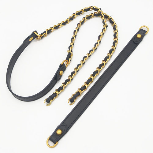 小香风穿皮链子可拆卸双链无扣配减压带单肩斜跨替换高档金属包带 - 图3