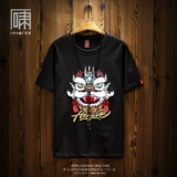 Летняя этническая футболка с коротким рукавом, китайский стиль, с вышивкой, этнический стиль, большой размер