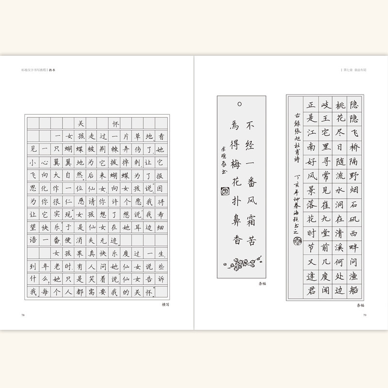 标准汉字书写教程系列（3册）标准汉字书写教程行楷行书楷书书写工具学习方法硬笔书法字帖临摹 中小学生硬笔书法教程 河南美术