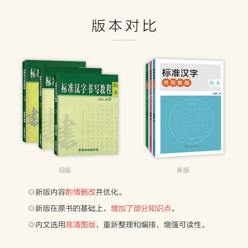 标准汉字书写教程系列（3册）标准汉字书写教程行楷行书楷书书写工具学习方法硬笔书法字帖临摹 中小学生硬笔书法教程 河南美术