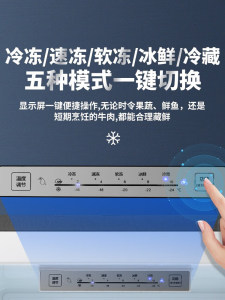 海浪立式冷柜小冰柜家用节能小型迷你全冷冻母婴母乳柜风冷无霜