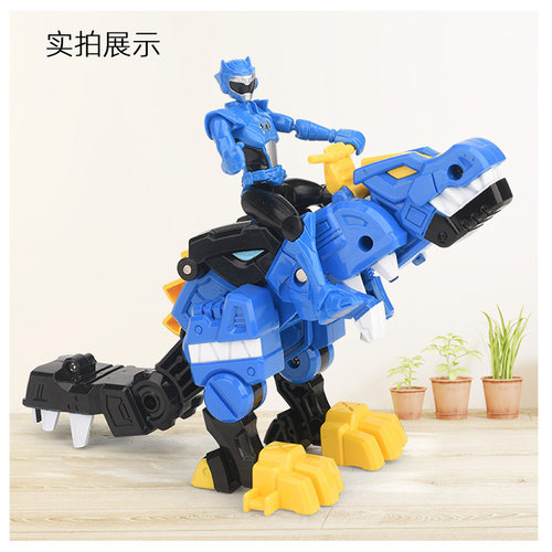 正版迷你特工队超级恐龙力量提拉卡机甲变形机器人2儿童玩具x男孩 - 图3