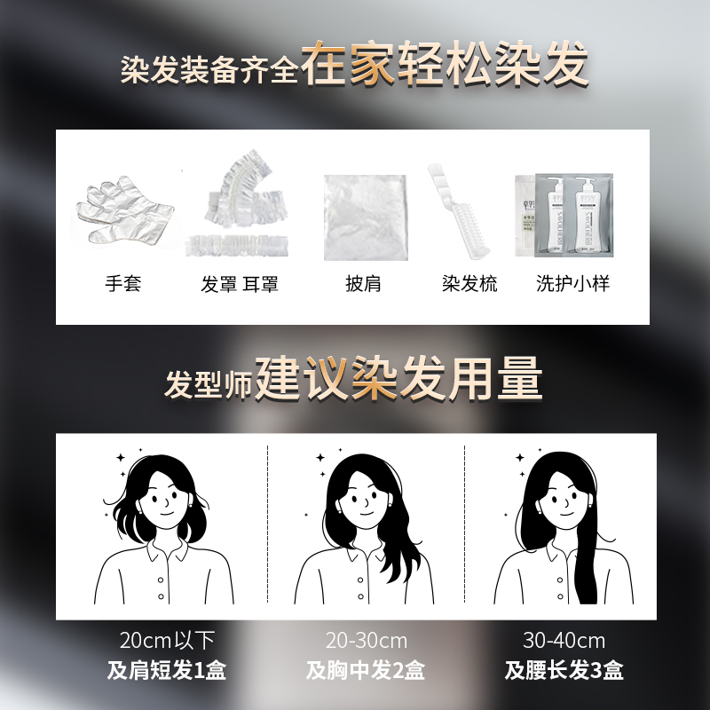 章华汉草植物染发剂遮盖白发自己在家染发膏纯自然黑色天然低刺激