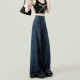 175 ຮຸ່ນຍາວ 175 ວ່າງ velvet bell bottoms wide leg jeans ສໍາລັບແມ່ຍິງ 2025 ຮູບແບບໃຫມ່ lazy floor mopping pants
