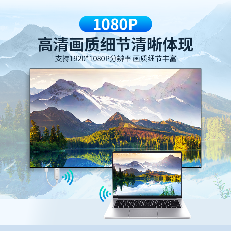 无线hdmi收发器高清视频无线延长传输5.8G稳定免APP同屏投屏传输 - 图0