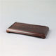 Mahogany solid Ming style square rectangular miniature base