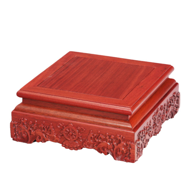 Rosewood square table vase porcelain antiques classical jade ornaments teapot bonsai Buddha statue fish tank base heightening