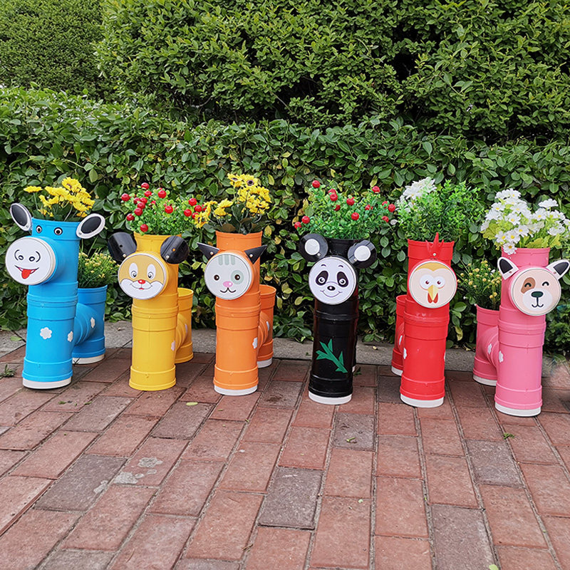 卡通动物小马装饰花架幼儿园植物角户外景观装饰PVC管创意花架,淘宝优惠券,粉丝福利购,淘宝优惠卷