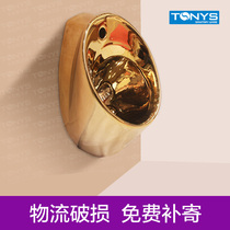 TONYS Hanging Wall Golden Little Poop Integrated Sensing Gold Urinal KTV Hotel Clubhouse Golden Urine Pocket