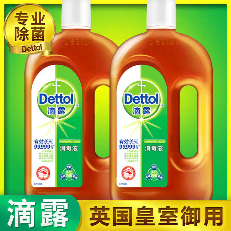 滴露消毒液 家居衣物地板寵物除菌內衣內褲洗衣地板750ml*2瓶
