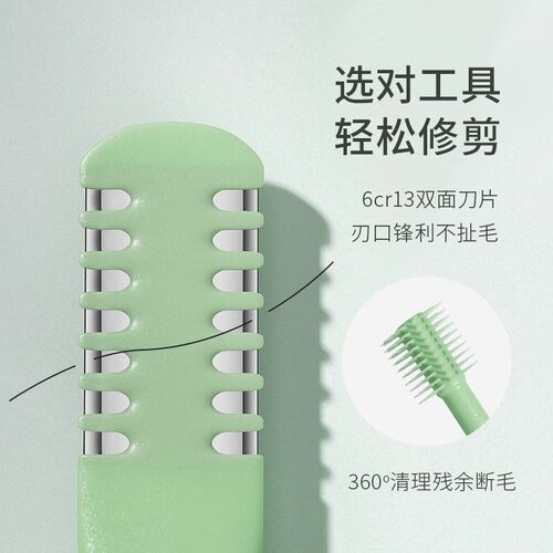 双面鼻毛刀修剪器手动旋转男士专用刮刀神器小剪刀去鼻毛鼻孔剃刀 - 图0