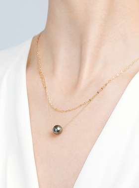 CIRCLE珠宝大溪地黑珍珠项链