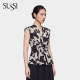 Antique 26 new summer style shopping mall ຄໍ V ບ່າກວ້າງ sleeveless top ມີຮູບແບບດຽວກັນ niche ຜູ້ອອກແບບ