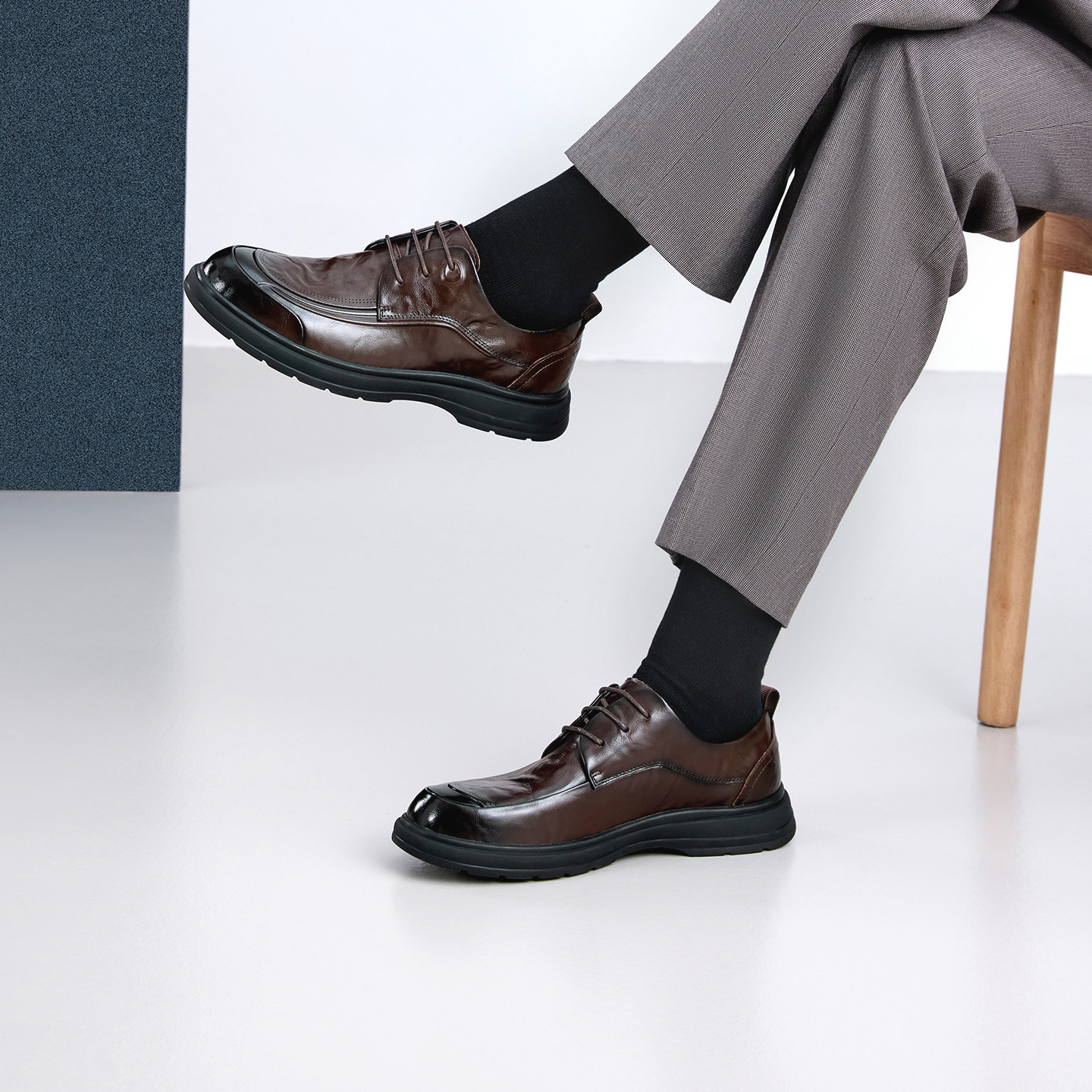 奥康 男鞋2026春季新款正装皮鞋手抓纹商务真皮软底舒适德比鞋,淘宝优惠券,粉丝福利购,淘宝优惠卷