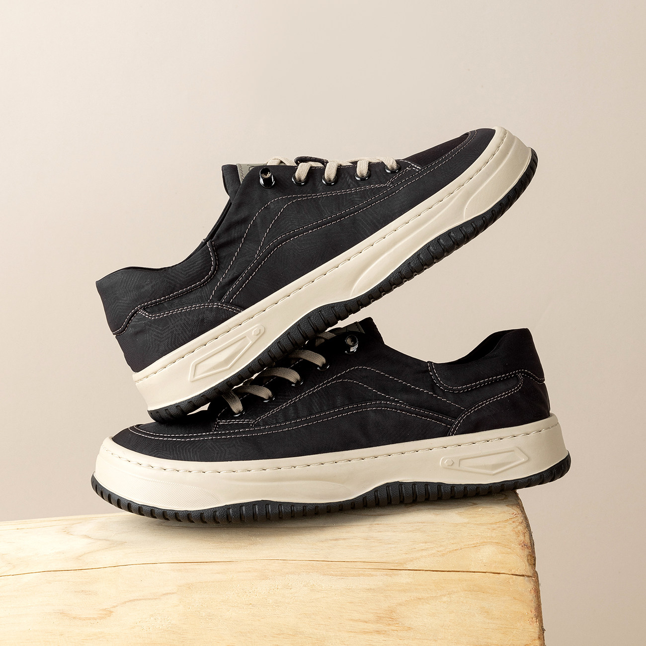 奥康 男鞋春秋季新款休闲板鞋厚底增高圆头通勤简约时尚运动鞋,淘宝优惠券,粉丝福利购,淘宝优惠卷