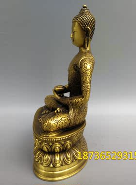 纯铜如来摆件药师佛