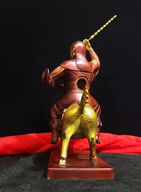 纯黄铜九天应元雷声普化天尊雷祖雷神玉清真普化天尊长生大帝摆件