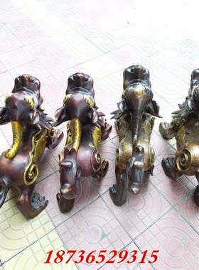 纯铜貔貅招财天禄独角兽摆件