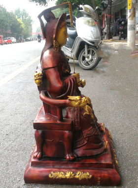 妈祖纯铜摆件天上圣母坐像