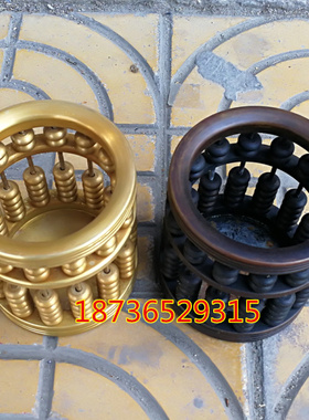 大号纯铜算盘笔筒 收纳筒 实心算盘笔筒精打细算文房四宝风水铜器