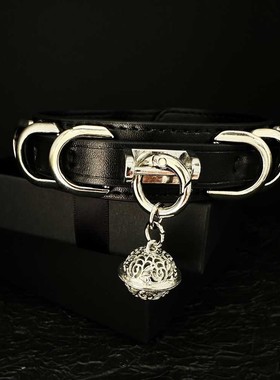 Puppy小狗骨牌真皮项圈刻字定制