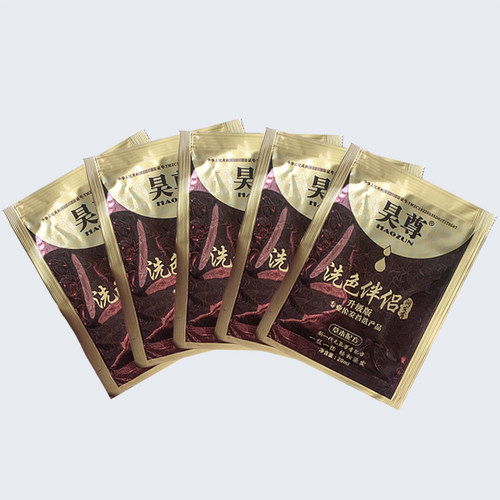 昊尊洗出彩试用装5包 洗色伴侣 阿肽全身洗 丝滑素白转黑小样正品 - 图1