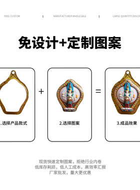 手绘擦擦唐卡黄财神扎药师大黑天文殊绿度母灰擦擦藏式唐卡吊坠